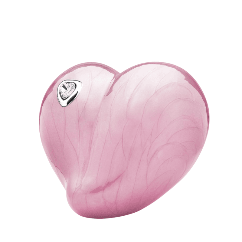 LoveHeart m/Swarovski sten Rosa